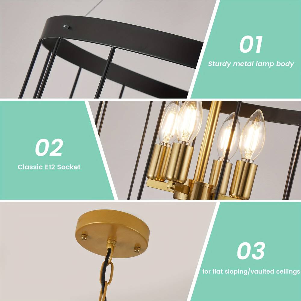 Modern Farmhouse Staircase Chandelier