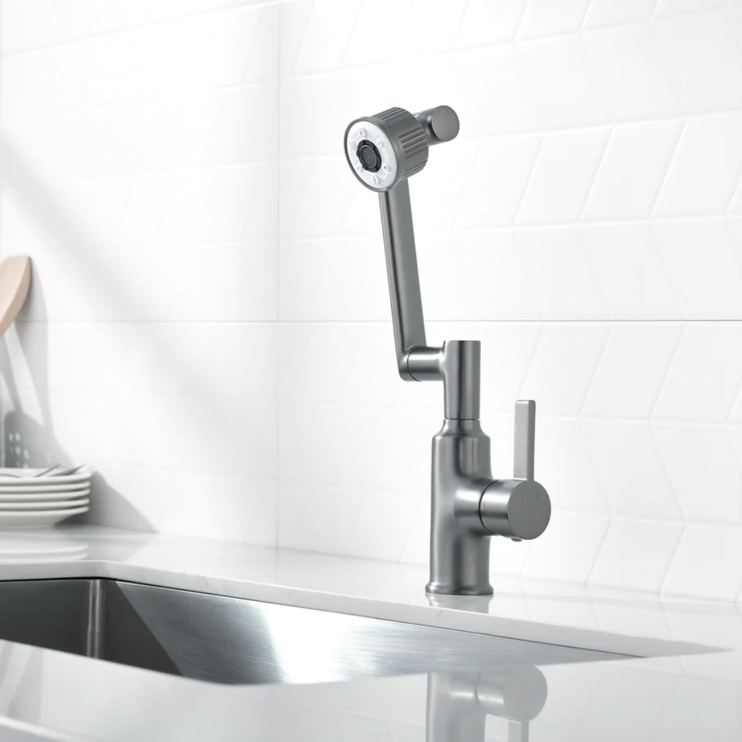 Kitchen Rotatable Faucet with 5 Water Outlet Modes