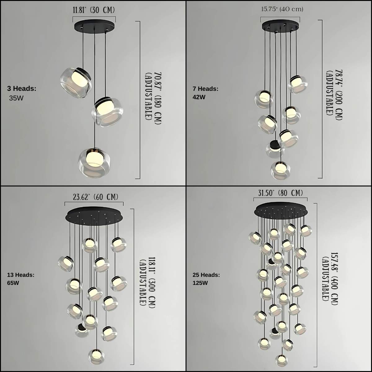 Billy Staircase Pendant Light