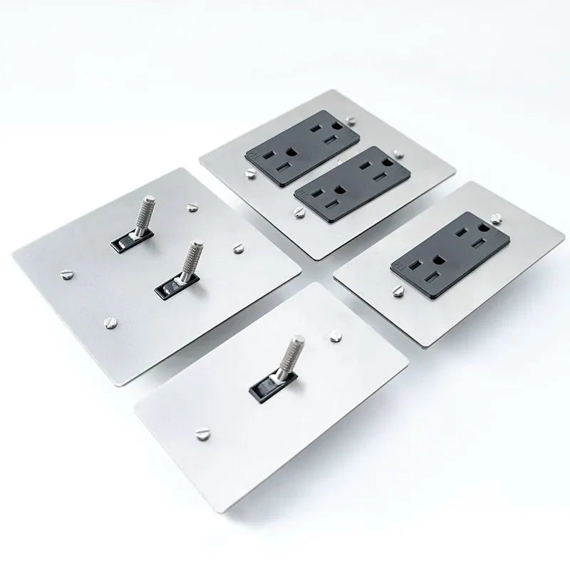 Rustics Toggle Light Dimmer & Switch & Wall Plate - 3 Gang