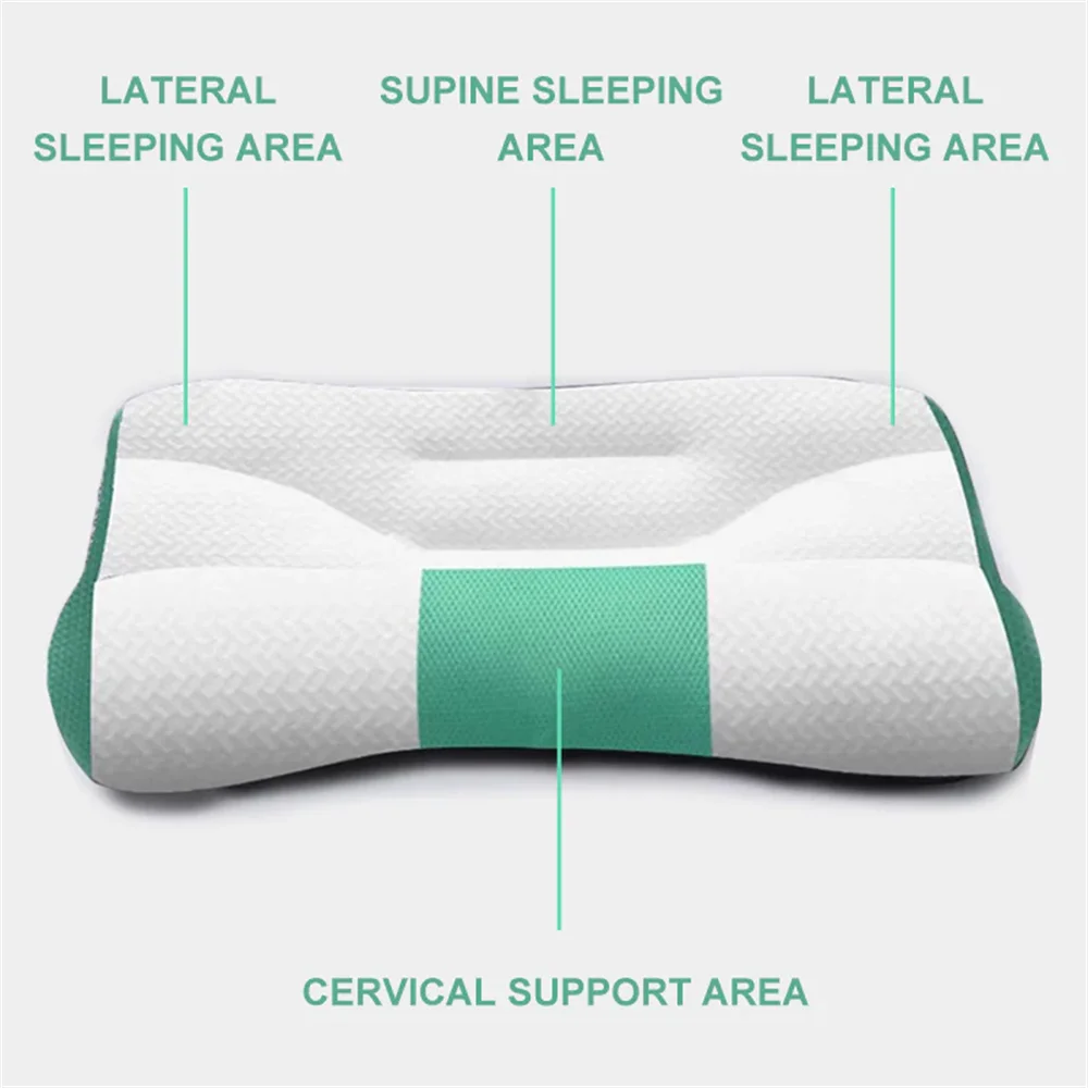 EMFURN Cervical Memory Foam Goose Down Orthopedic Pillow