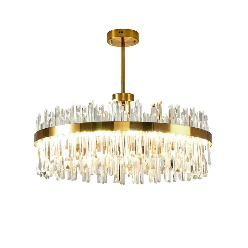Cesi Foyer Crystal Chandelier Black/Silver/Gold Colours