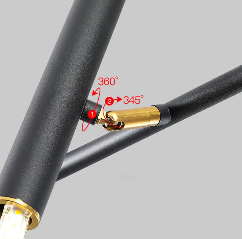 Doreen Modern Black Linear Chandelier