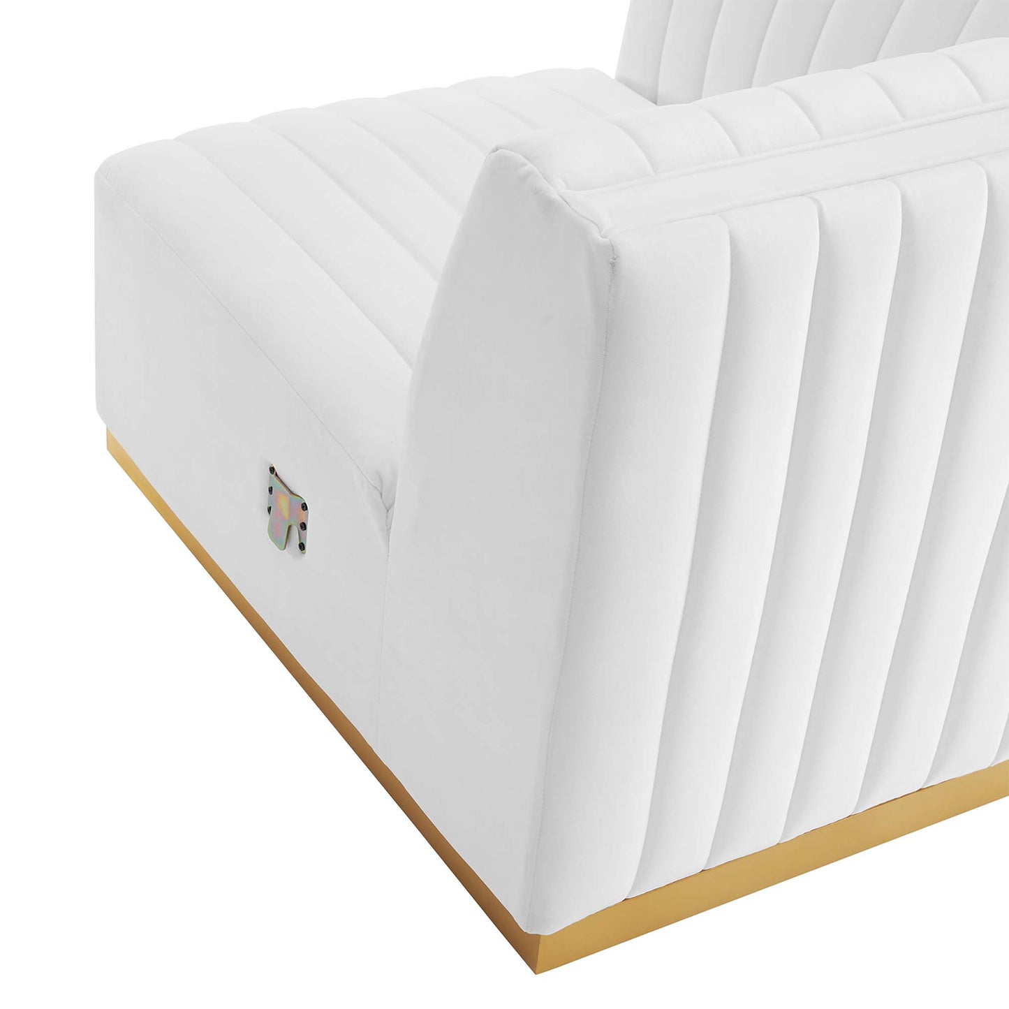 Conjure Channel Tufted Performance Velvet 6-Piece U-Shaped Sectional