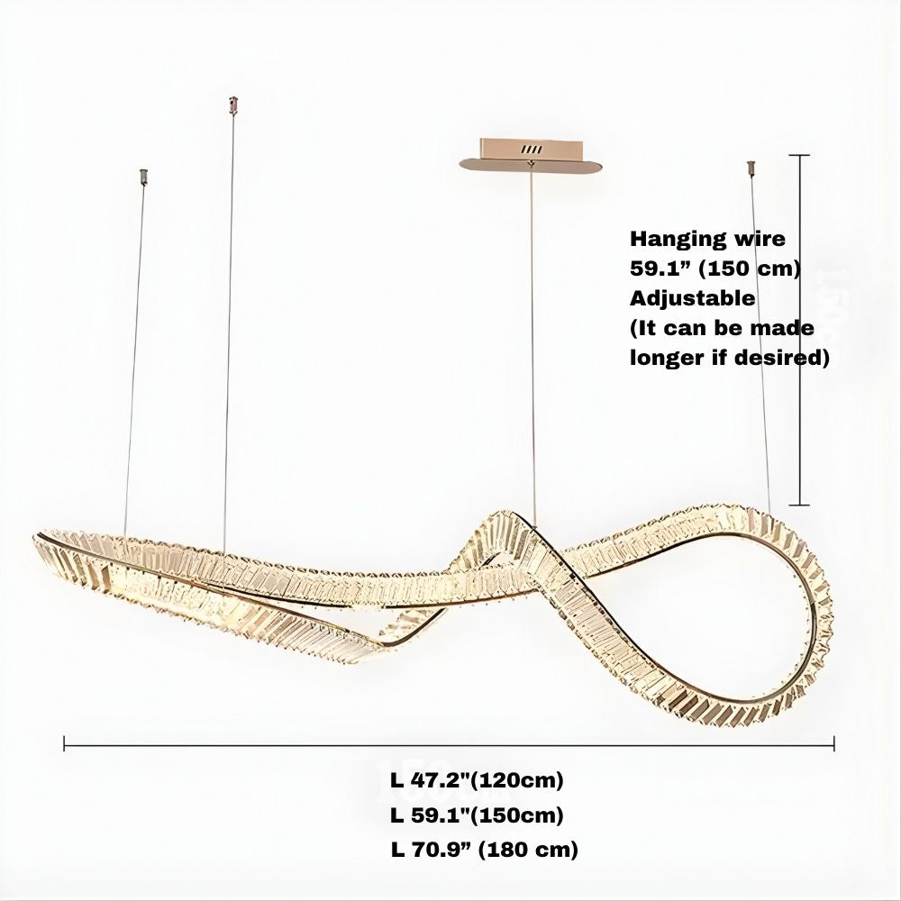 Modern Kitchen Crystal Chandelier