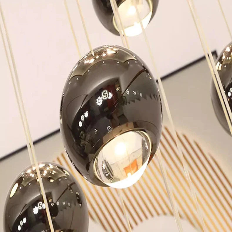 Modern Modern Bubble Staircase Chandelier