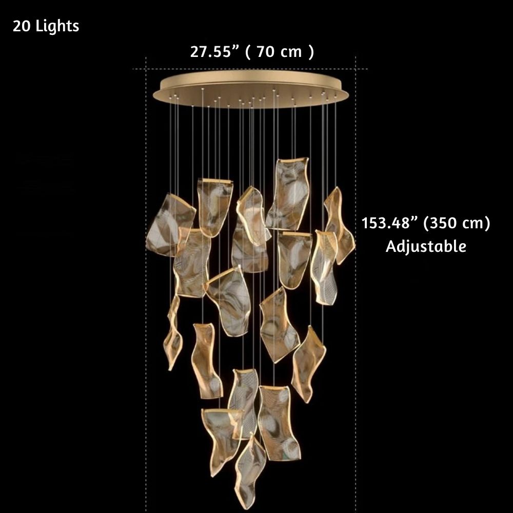 Jonas Postmodern Style Staircase Pendant Chandelier Light