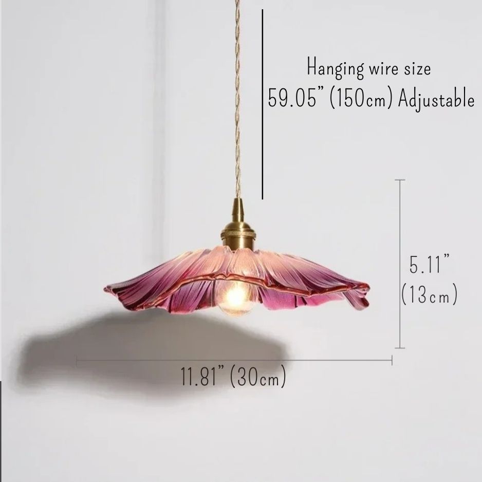 Classic Glass Flower Pendant Lights