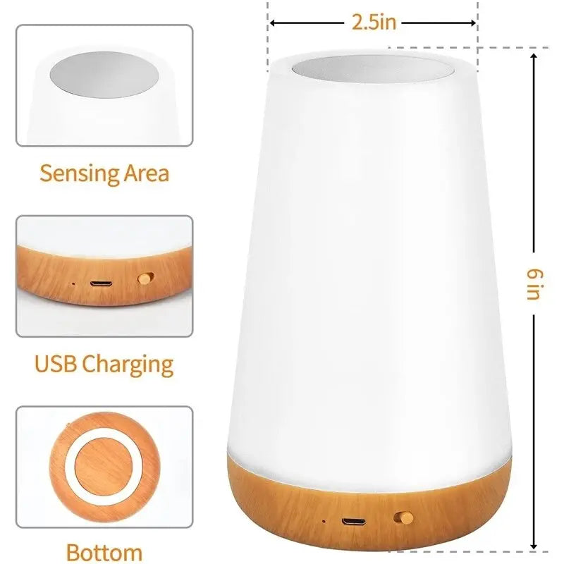 Modern Rechargeable Bedside Lamp