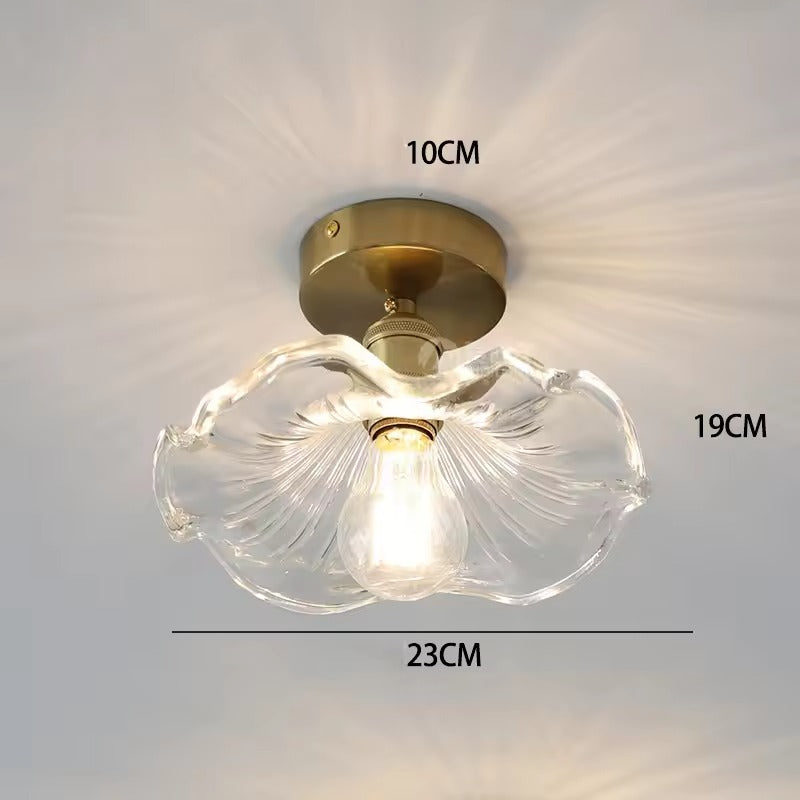 HomeGlow Colorful Flower Glass LED Pendant Light