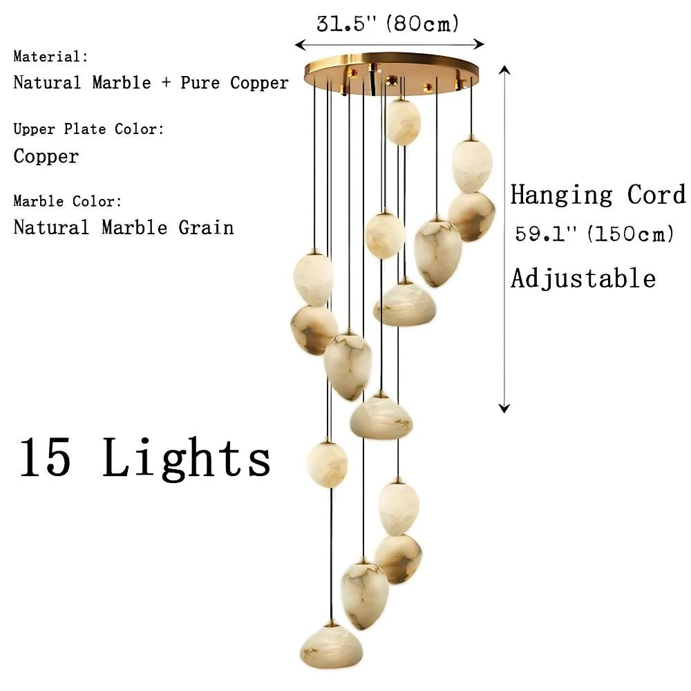 Modern Marble Chandelier