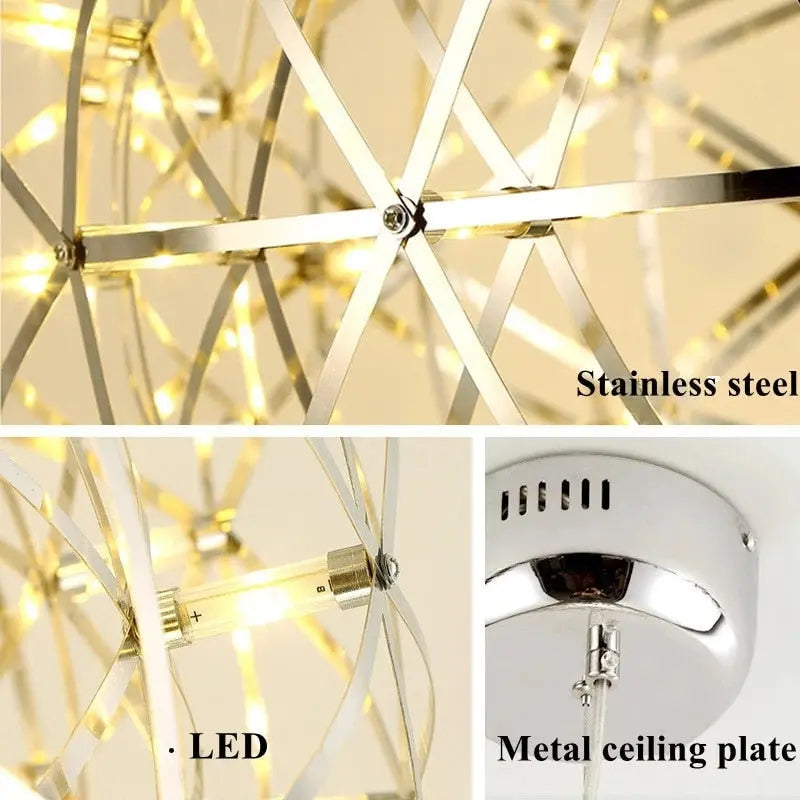 Modern Ball Stainless Steel Pendant Light