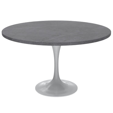 Vera 48" Round Dining Table - White Base