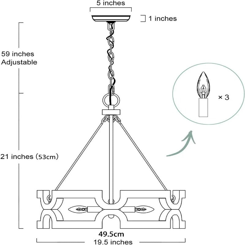 Vera Farmhouse Coastal Foyer Lighting