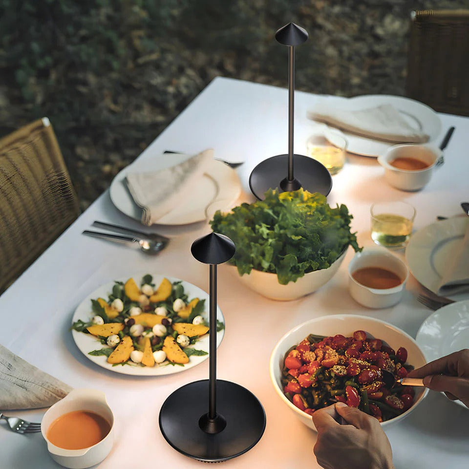 Cordless Mushroom Arrow Head Table Lamp