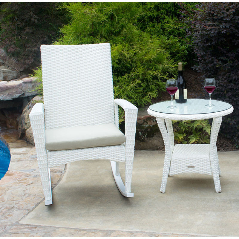 Bayview Magnolia Wicker Rocking Chair Set - living-essentials