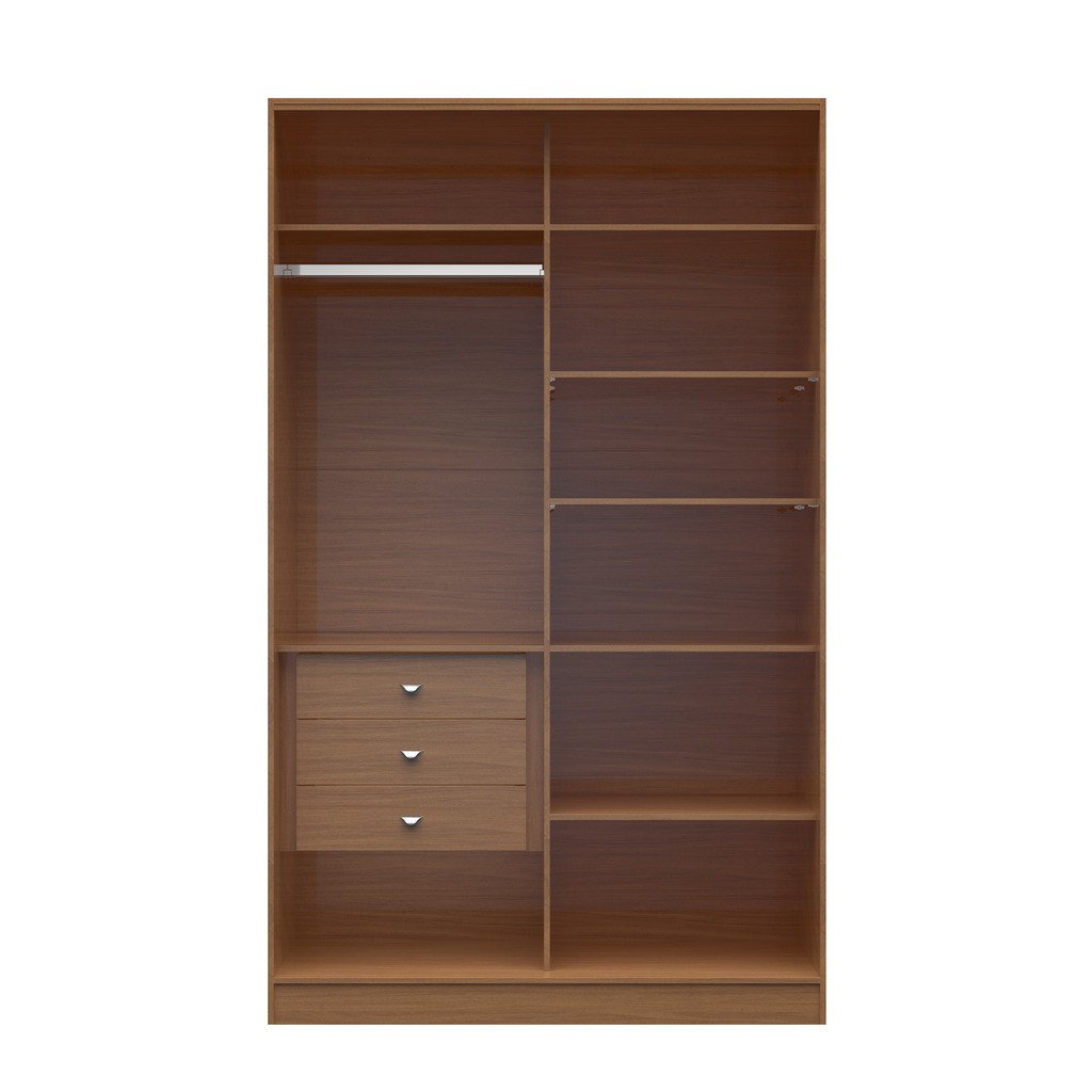 Chelsea 1.0 - 54.33 inch Wide Wardrobe with 3 Drawers - living-essentials