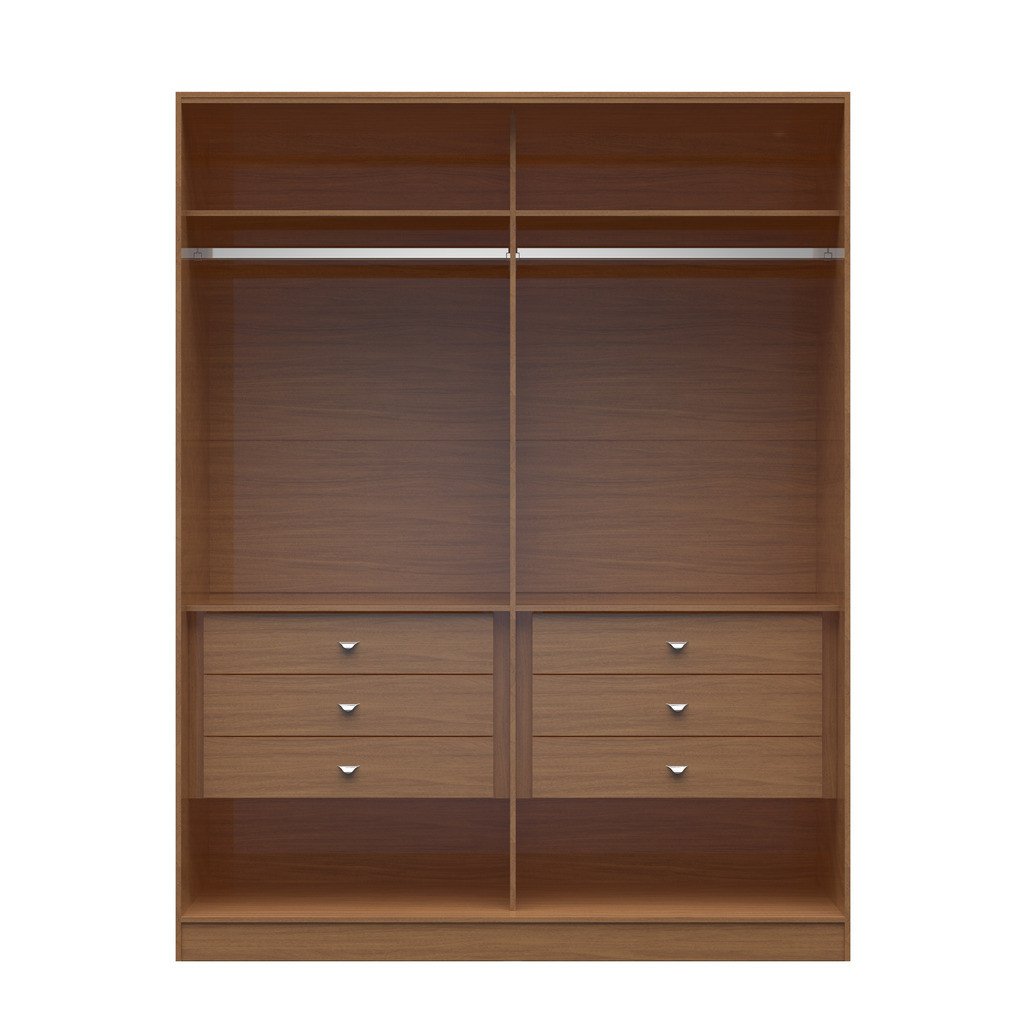 Chelsea 2.0 - 70.07 inch Wide He/ She Wardrobe with 6 Drawers - living-essentials