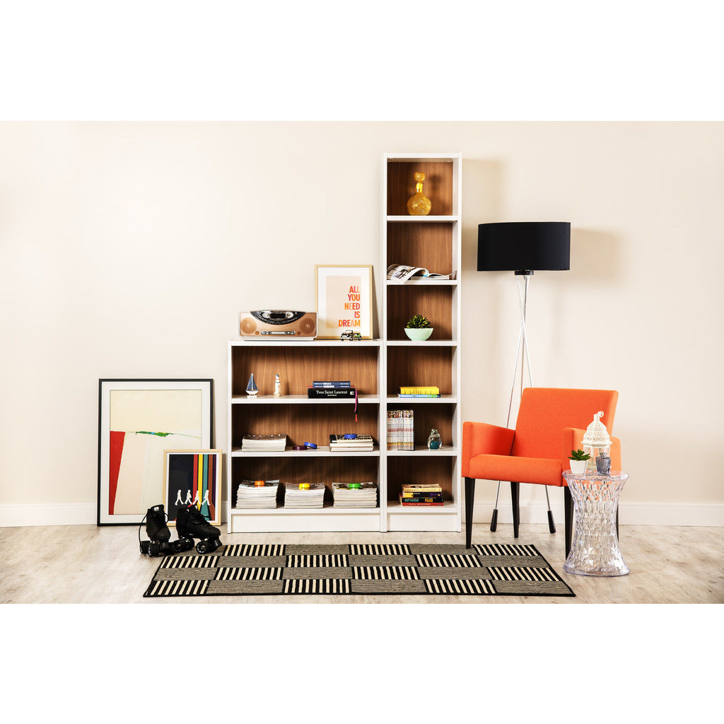 Greenwich 2 - Piece Bookcase 9 - Wide and Narrow Shelves - living-essentials