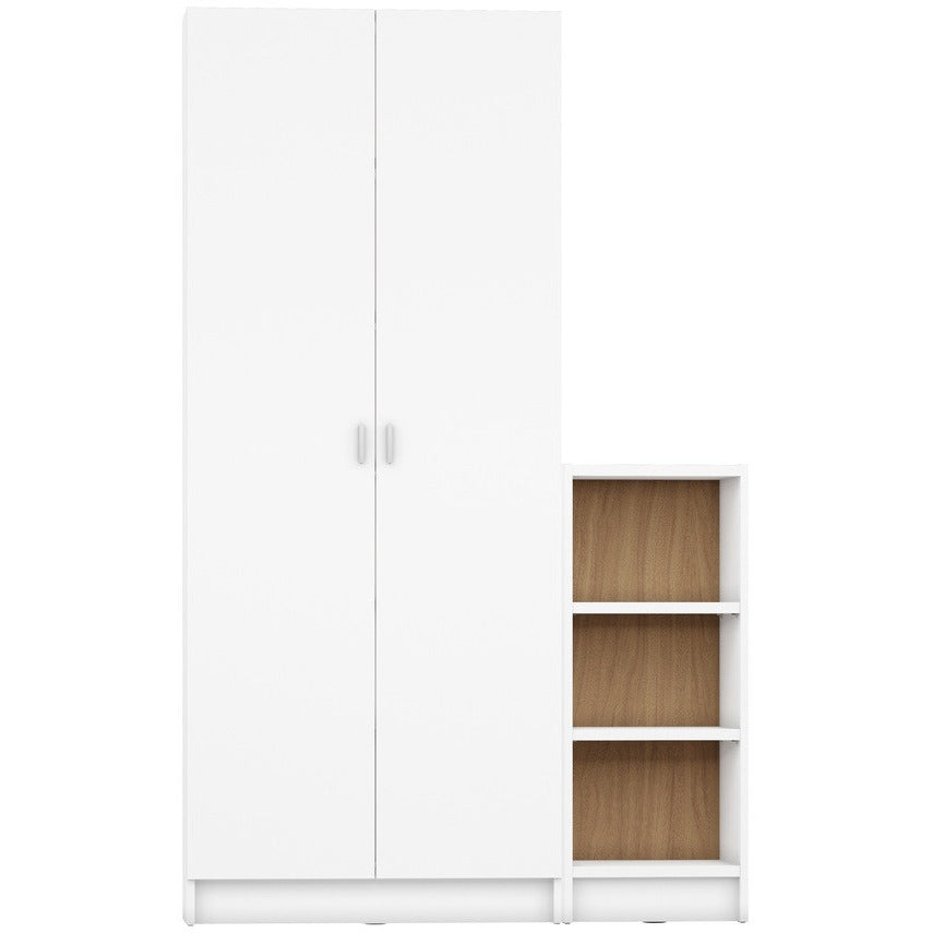 Greenwich 2 - Piece Bookcase 9 - Wide and Narrow Shelves with 2 Wide Doors - living-essentials