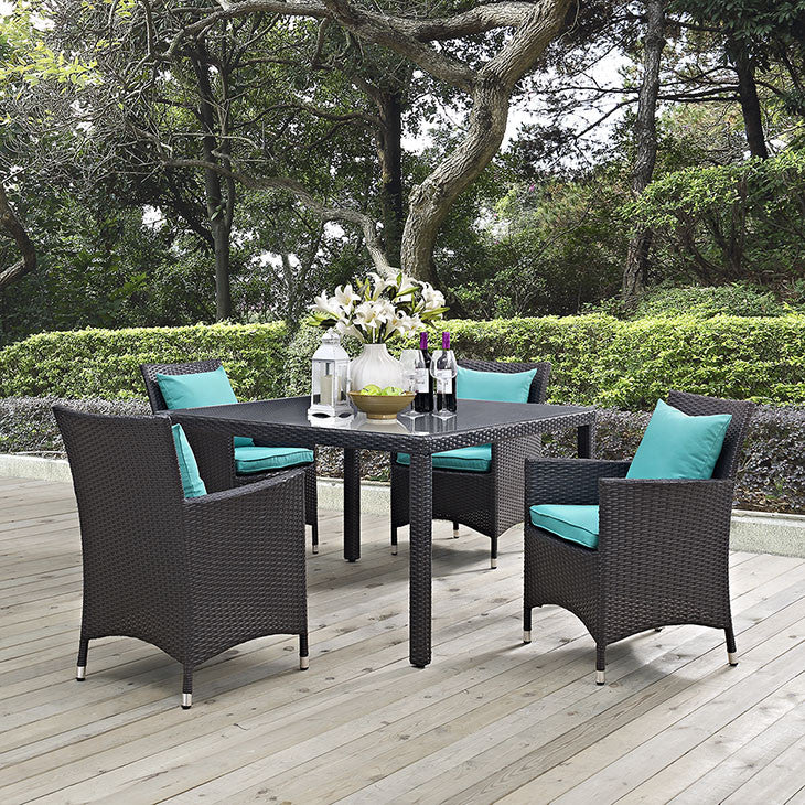 Berkeley 5 Piece Outdoor Patio Dining Set - living-essentials