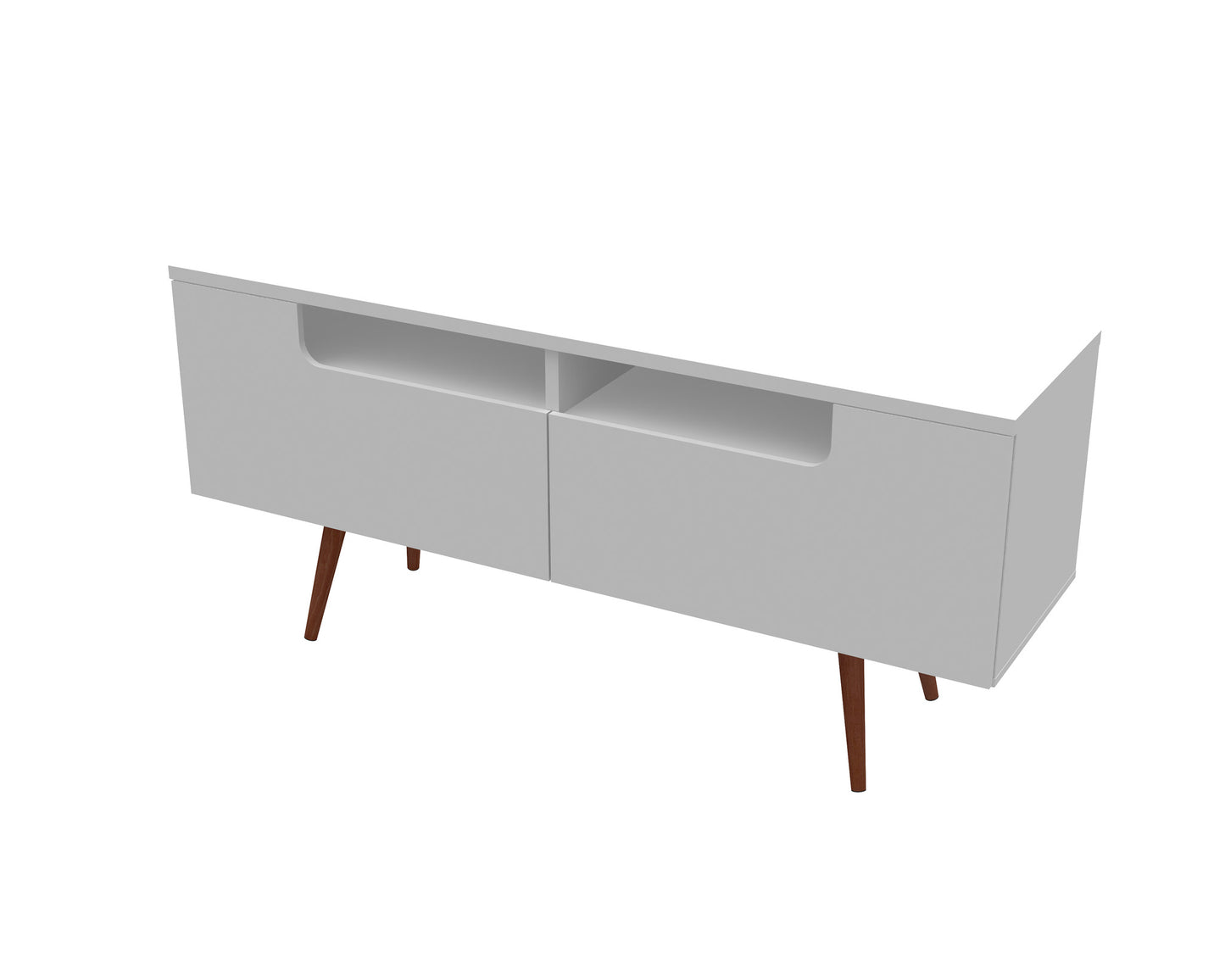 Jordan White Satin TV Stand - living-essentials