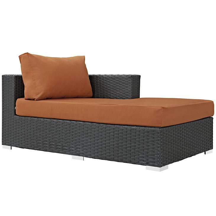 Mont Royal 6 Piece Outdoor Patio Sunbrella Sectional Set - living-essentials