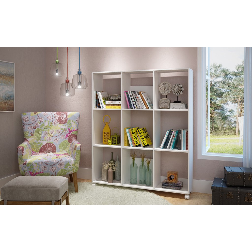 9- Shelf Natal 3.0Bookcase in White - living-essentials
