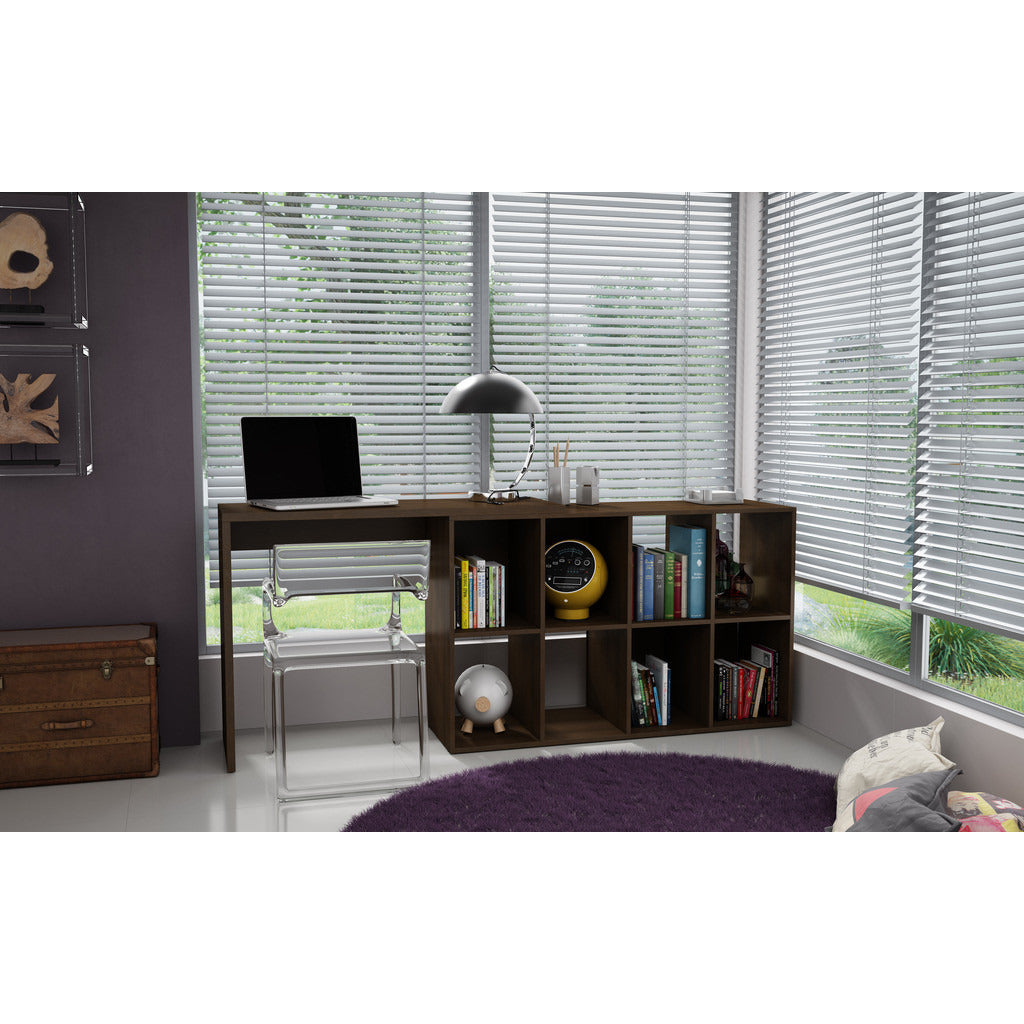 Taranto Cubby Desk with 8 Shelves - living-essentials