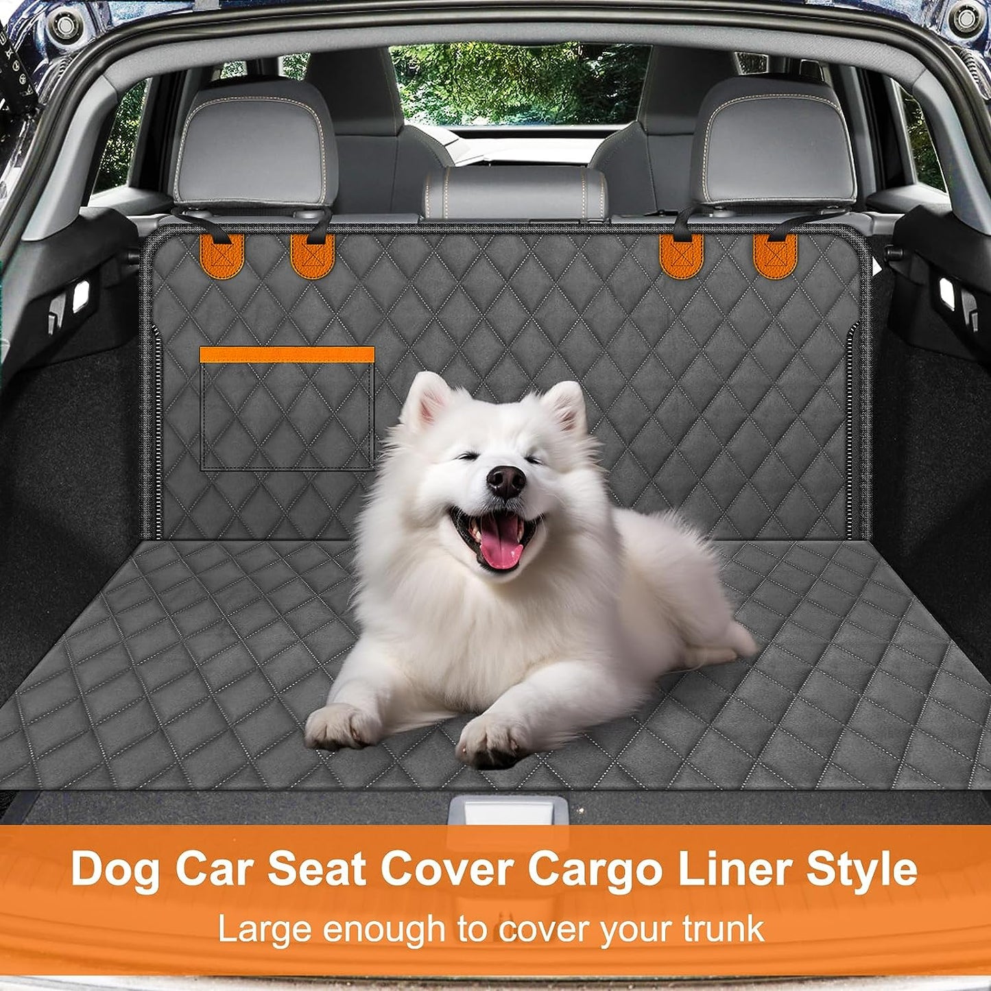Waterproof Dog Car Back Seat Cover Black