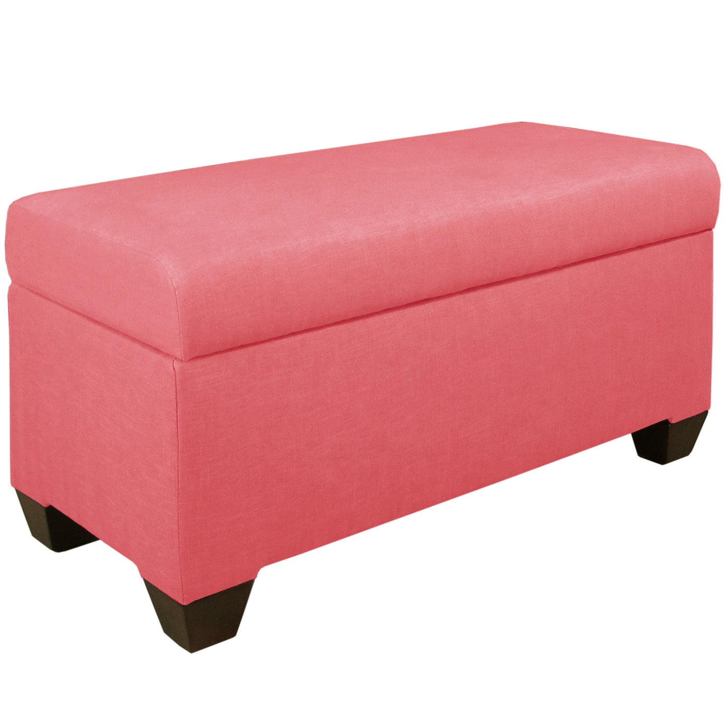 Edith Linen Coral Storage Bench - living-essentials
