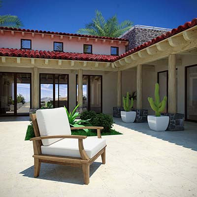 Marina Outdoor Patio Teak Armchair - living-essentials