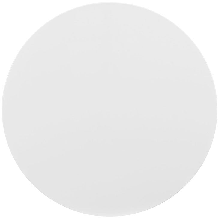 Tulip Style 36" White Coffee Table - living-essentials