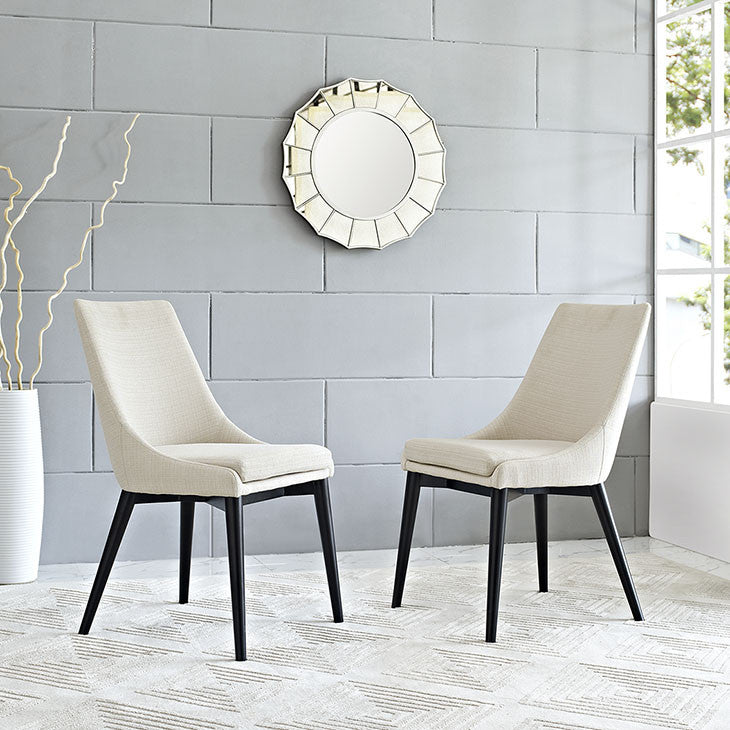 Modern fabric dining discount chairs