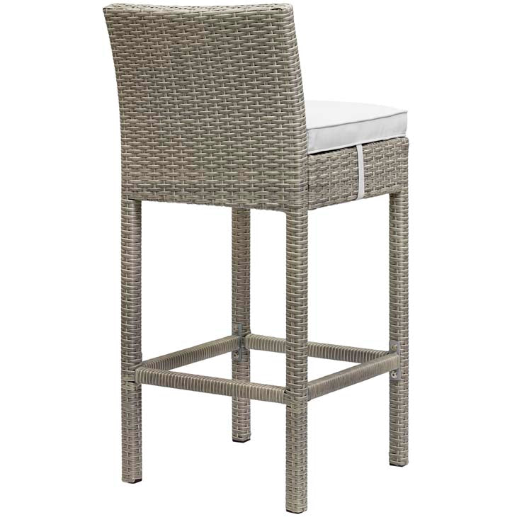 Conduit Outdoor Patio Wicker Rattan Bar Stool - living-essentials