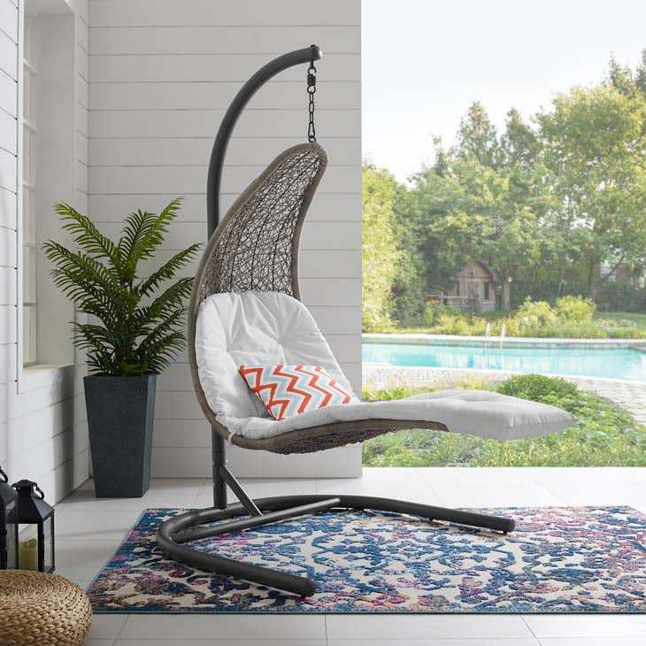 Landscape Hanging Chaise Lounge Outdoor Patio Swing Chair - living-essentials