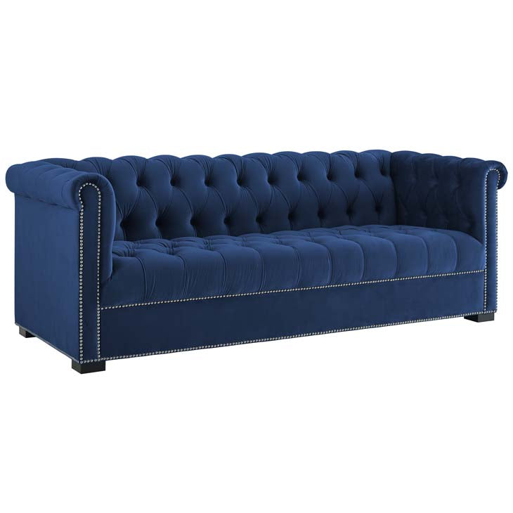 Henry Upholstered Velvet Sofa - living-essentials