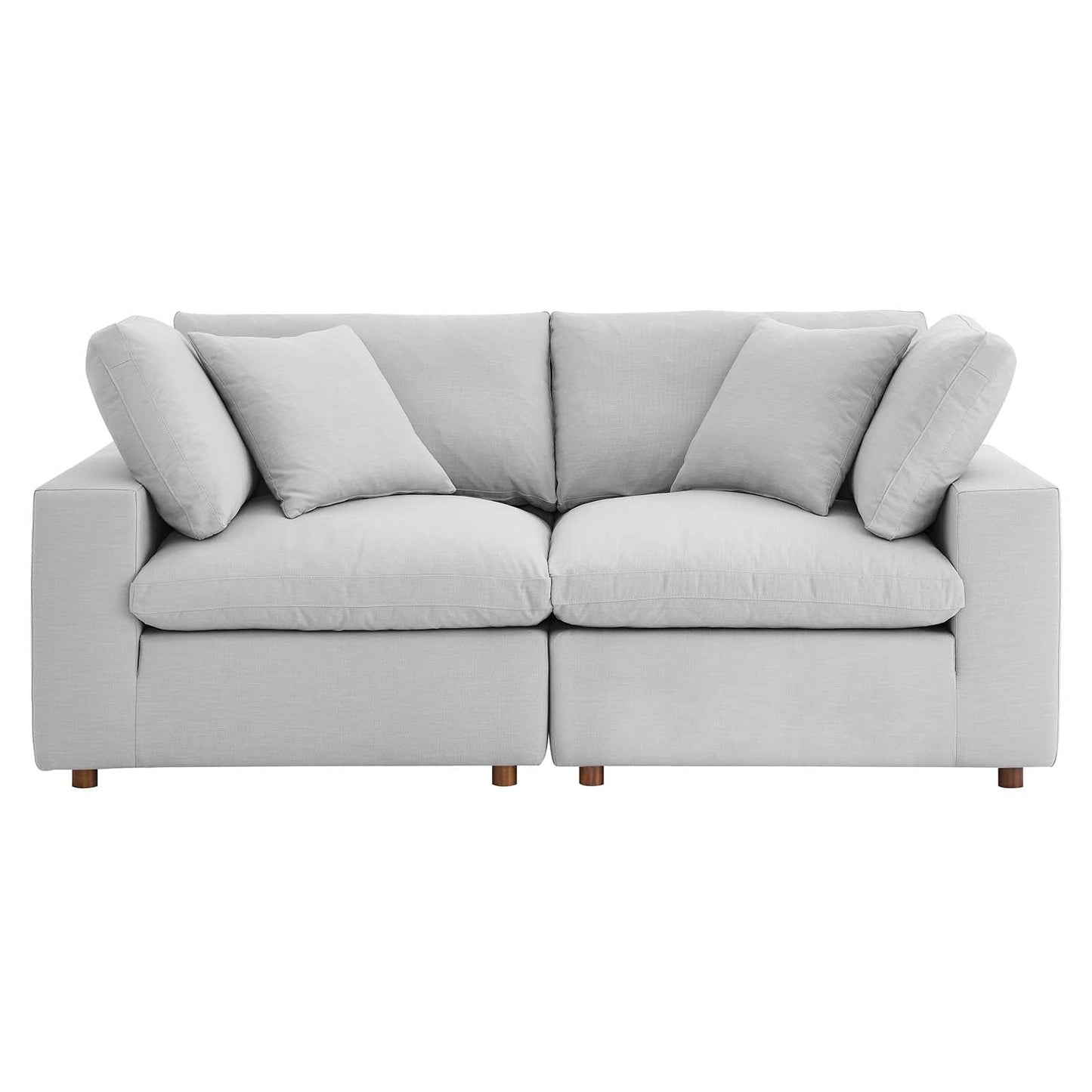 Connie Down Filled Overstuffed 2 Piece Sectional Sofa Set