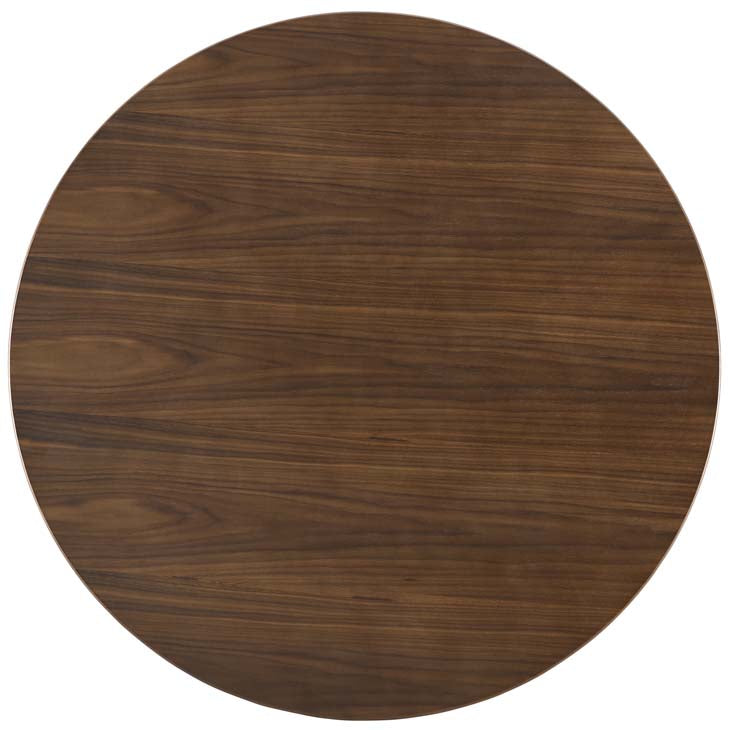 Tulip 47" Round Walnut Dining Table - living-essentials