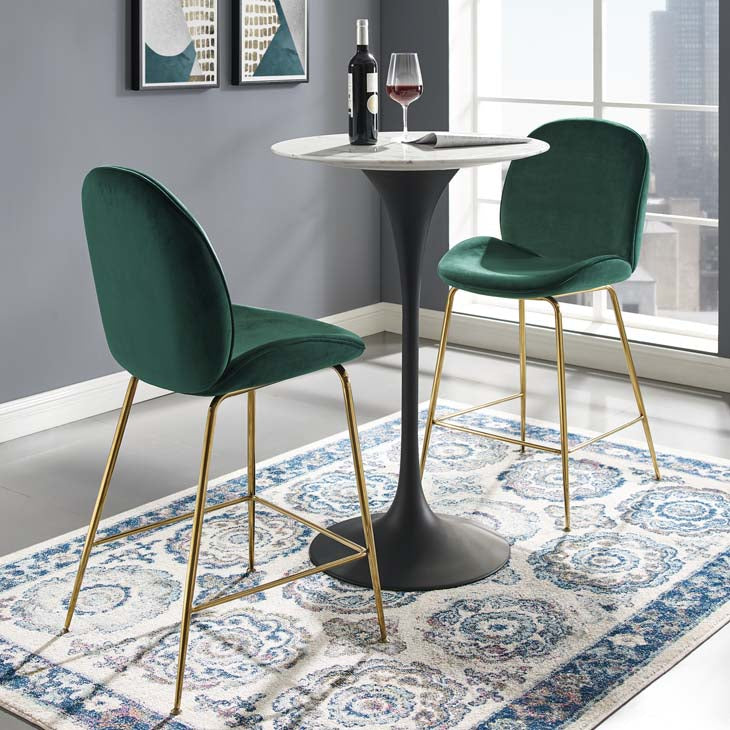 Tulip 28" Round Artificial Marble Bar Table - living-essentials