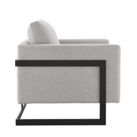 Everett Upholstered Fabric Accent Chair