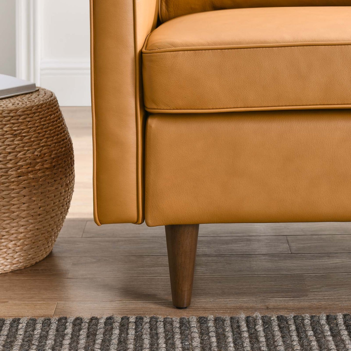 Candice Genuine Leather Armchair