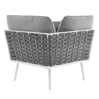 Hanna Outdoor Patio Aluminum Corner Chair