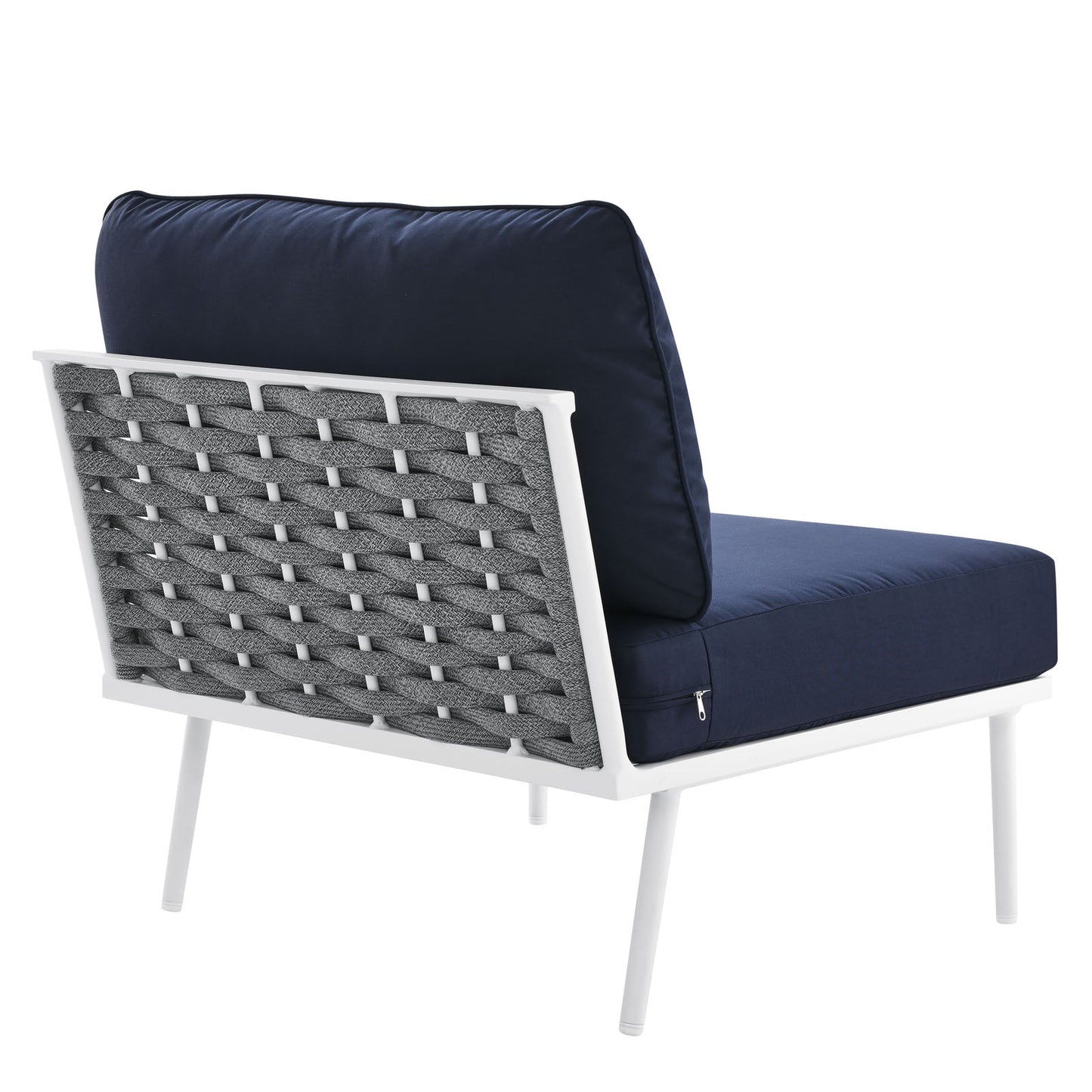 Hanna Outdoor Patio Aluminum Armless Chair