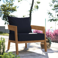 Brisban Teak Wood Outdoor Patio Armchair
