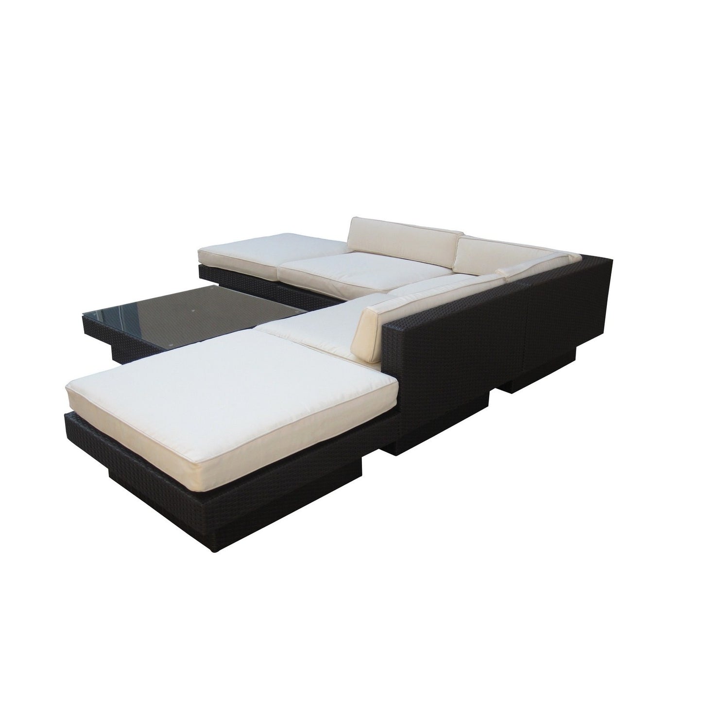 Malibu 6 Piece Outdoor Sectional Set - living-essentials