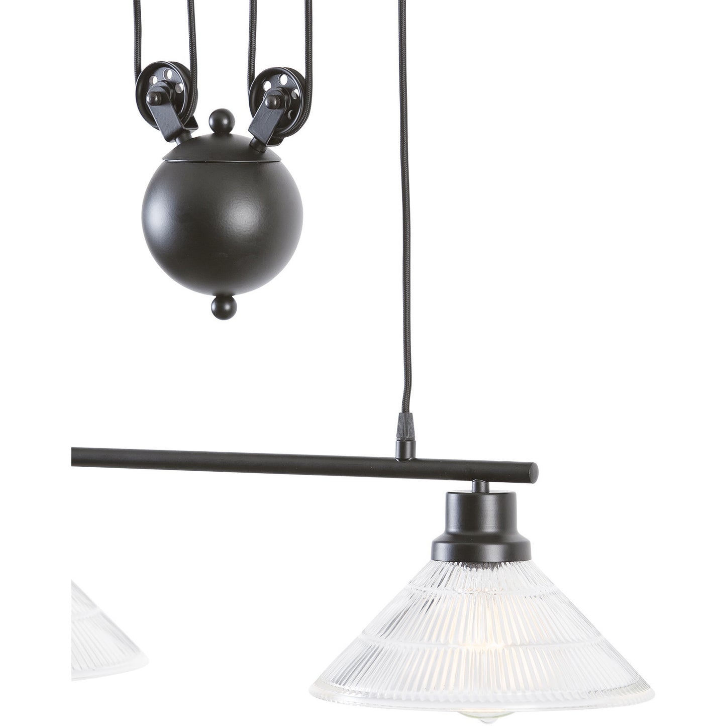 Technician Industrial 2-Light Pulley Island Pendant - living-essentials