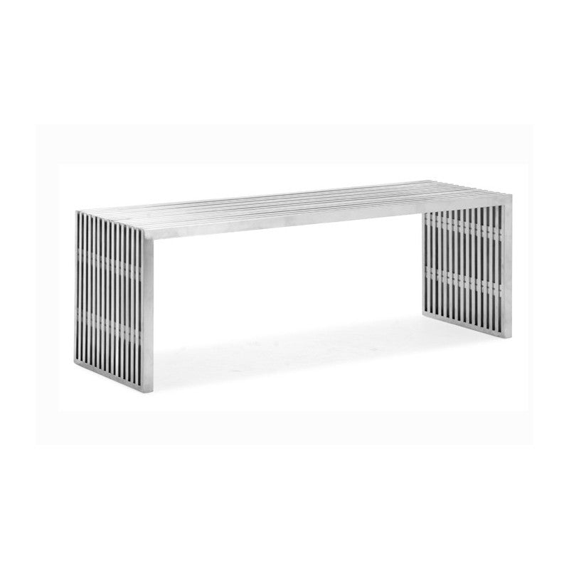 Cuba Block Stainless Steel Bench - living-essentials