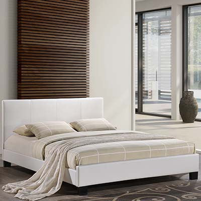 Suitabling Queen Leather Bed Frame - living-essentials