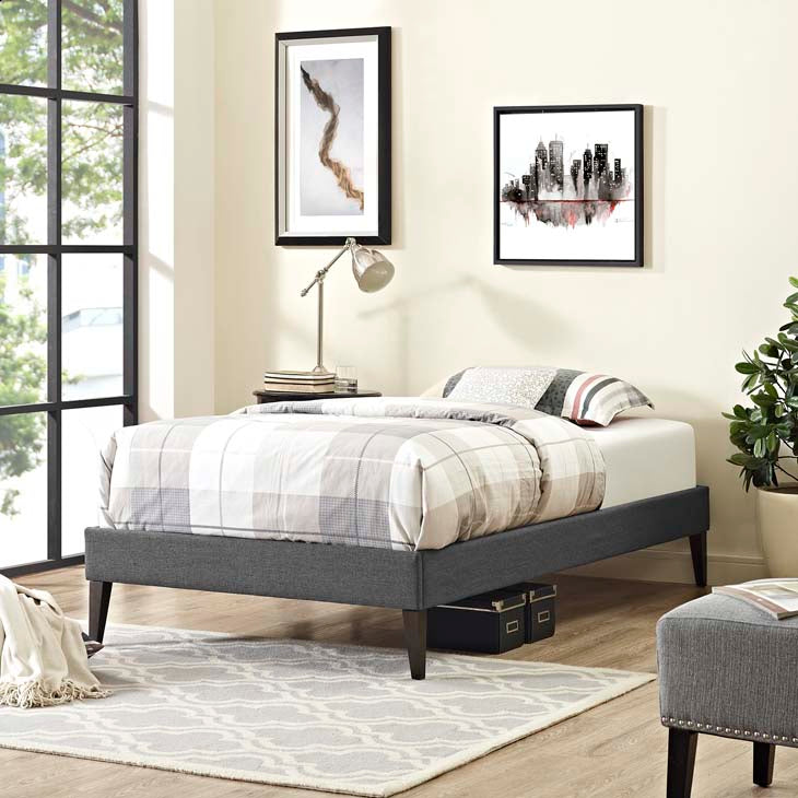 Tempo Twin Bed Frame with Squared Tapered Legs - living-essentials